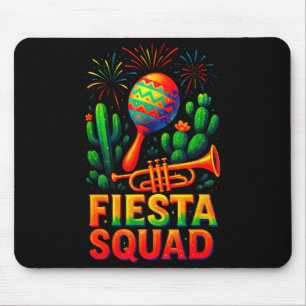 Fiesta Squad - Mexican Fun Cinco Mayo Celebration Mouse Mat