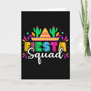 Fiesta Squad Mexican Party Cinco De Mayo Card