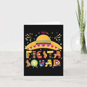 Fiesta Squad Mexico Fiesta Taco Guitar Cinco De Ma Card