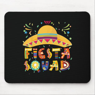 Fiesta Squad Mexico Fiesta Taco Guitar Cinco De Ma Mouse Mat