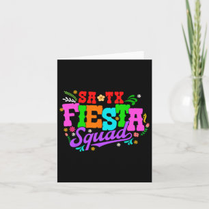 Fiesta Squad San Antonio Texas Cinco De Mayo Lets  Card