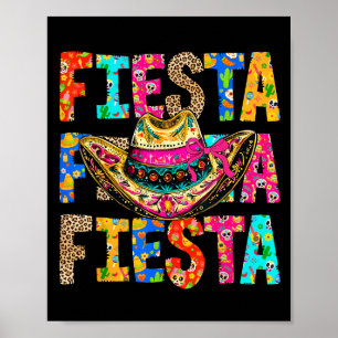 Fiesta Squad San Antonio Texas Cinco De Mayo Lets  Poster