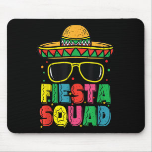 Fiesta Squad Sombrero Cinco De Mayo Mexican Fiesta Mouse Mat