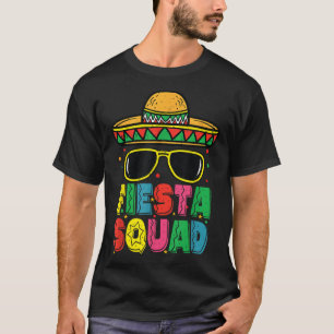 Fiesta Squad Sombrero Cinco De Mayo Mexican Fiesta T-Shirt