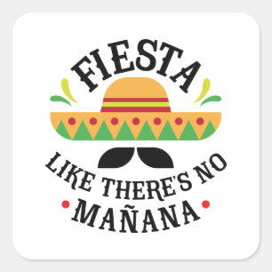 Fiesta Square Sticker
