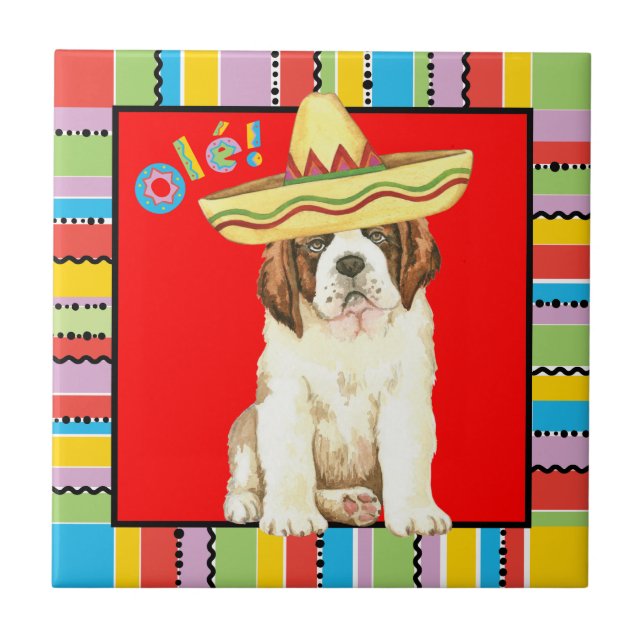 Fiesta St Bernard Tile (Front)