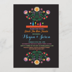 Fiesta Stock The Bar Mexico Couples Invitation