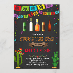 Fiesta stock the bar party invitation