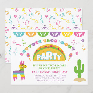 Fiesta Taco Birthday Party Invitation