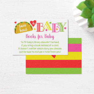 Fiesta Taco Bout a Baby Girl Shower Bring a Book