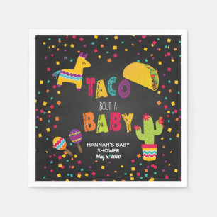 Fiesta Taco Bout a Baby Napkin - Customisable