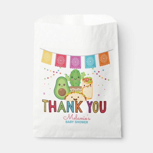Fiesta Taco Bout' A Baby Party Favour Bags (Front)