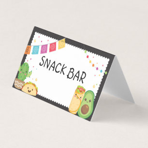 Fiesta Taco Bout' A Baby Themed Food Labels Tents
