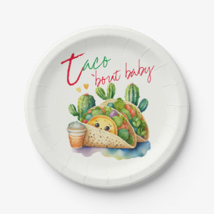 FIESTA Taco 'bout Baby Cute Tacos Baby Shower Paper Plate
