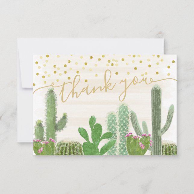 Fiesta Taco Bout Love Bridal Shower Thank You Card (Front)