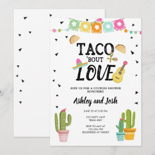 Fiesta Taco Bout Love Cactus Couples Shower Invitation