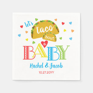 Fiesta Taco Bout Love Colourful Baby Shower Napkin