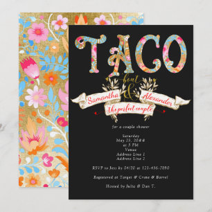 Fiesta Taco Bout Love Perfect Couple Couple Shower Invitation