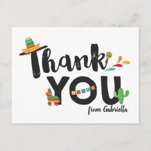 Fiesta Thank You Postcard