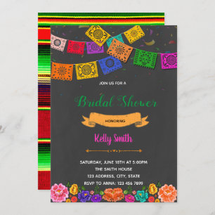 Fiesta theme party invitation