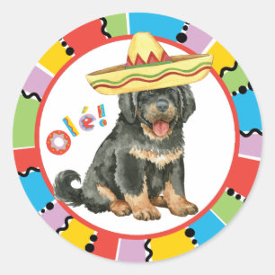 Fiesta Tibetan Mastiff Classic Round Sticker