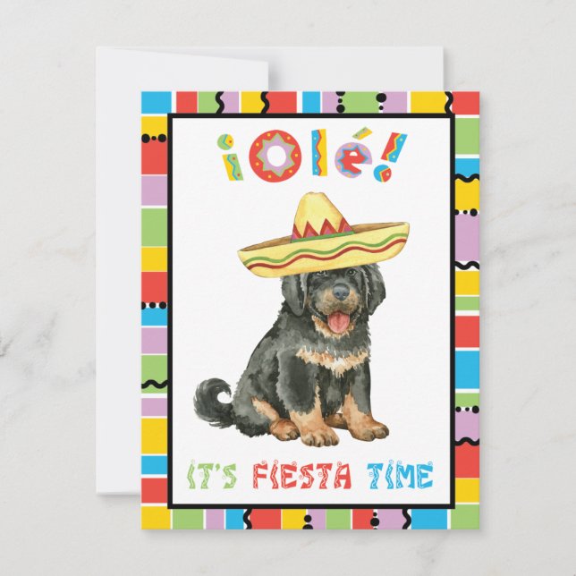 Fiesta Tibetan Mastiff Invitation (Front)