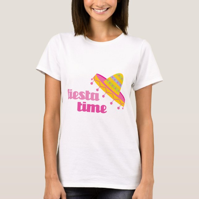 Fiesta Time Sombrero T-Shirt (Front)