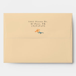 Fiesta   Watercolor Bridal Shower Envelope