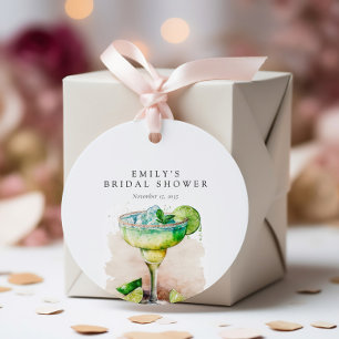 Fiesta Watercolor Bridal Shower Favour Tags