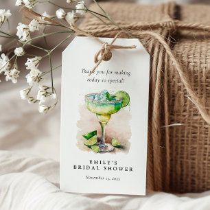 Fiesta Watercolor Bridal Shower Gift Tags