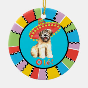 Fiesta Wheaten Ceramic Tree Decoration