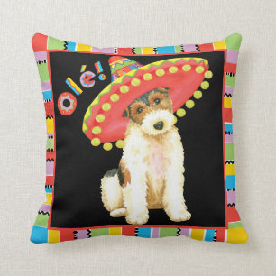 Fiesta Wire Fox Terrier Cushion