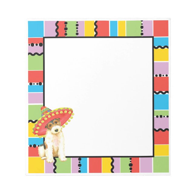 Fiesta Wire Fox Terrier Notepad (Front)