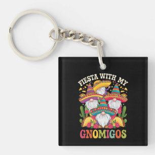 Fiesta With My Gnomigos Gnome Cinco De Mayo Key Ring
