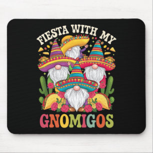 Fiesta With My Gnomigos Gnome Cinco De Mayo Mouse Mat