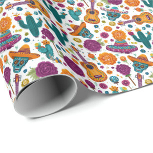 Fiesta Wrap Royale Wrapping Paper