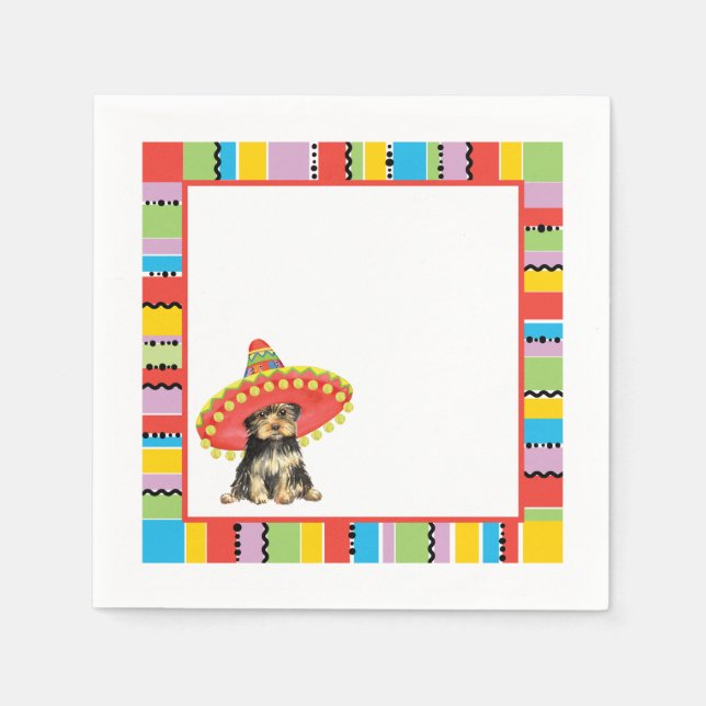 Fiesta Yorkie Napkin (Front)