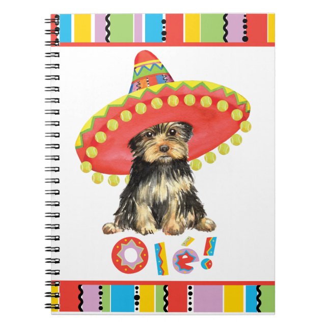 Fiesta Yorkie Notebook (Front)