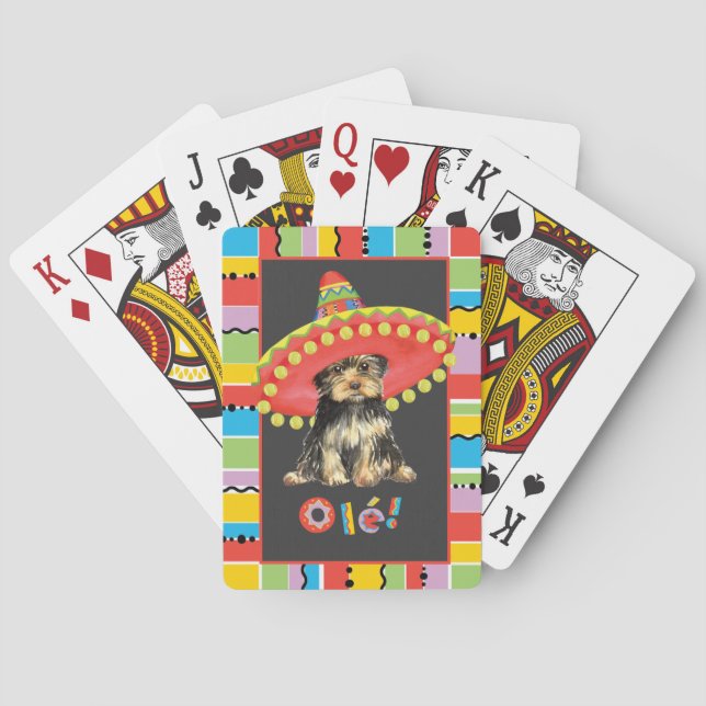 Fiesta Yorkie Playing Cards (Back)