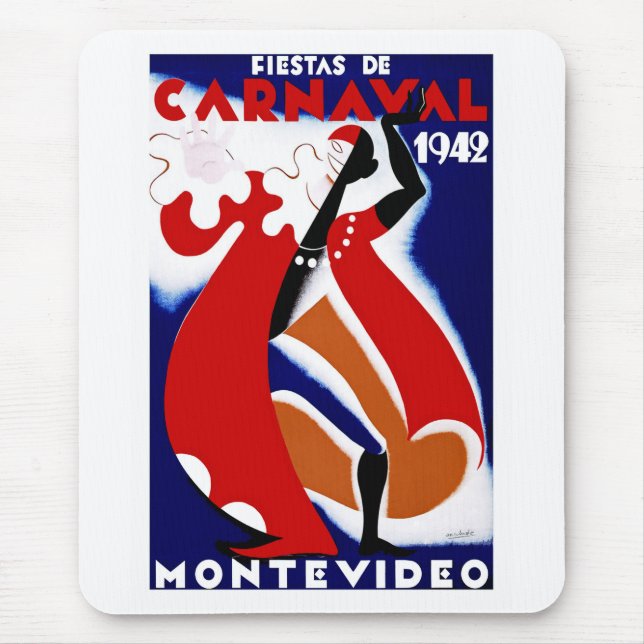 Fiestas de Carnaval ~ Montevideo Mouse Mat (Front)
