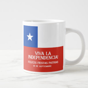Fiestas Patrias Independence Day Chile Flag Large Coffee Mug