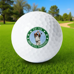 Fif-tee Still Swinging Personalised 50th Birthday Golf Balls
