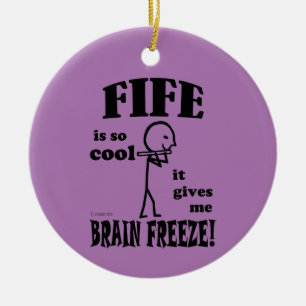 Fife, Brain Freeze Ceramic Ornament