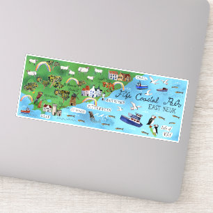 Fife Coastal Path Scotland Illustrated Map