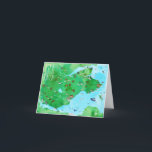 Fife Coastal Path Scotland Illustrated Map Card<br><div class="desc">Check out this cool illustrated map of the Fife Coastal Path in Scotland. You can walk this wonderful path stopping through towns and passing through green countryside. Stop along the way to watch the boats go by or see one of the many rainbows. Have you walked this path? Be sure...</div>