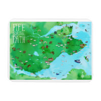 Fife Coastal Path Scotland Illustrated Map
