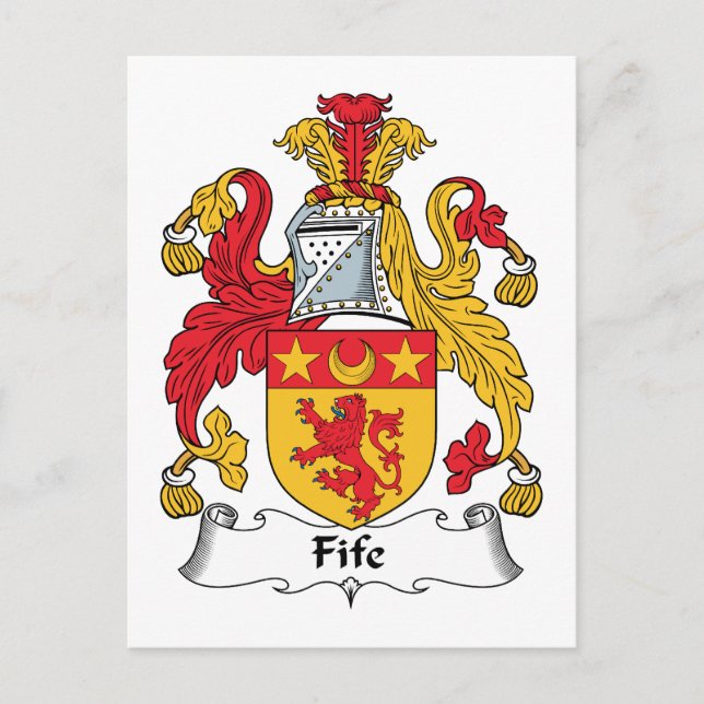Fife Family Crest Postcard (Front)
