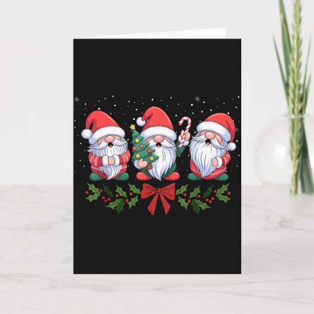 Fife Life Christmas Gnome Holiday Winter Xmas  Card (Front)