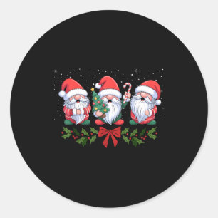 Fife Life Christmas Gnome Holiday Winter Xmas  Classic Round Sticker