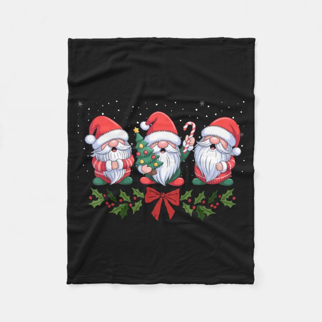 Fife Life Christmas Gnome Holiday Winter Xmas  Fleece Blanket (Front)